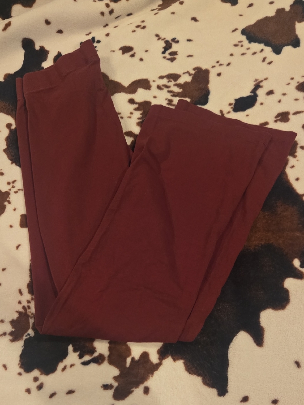 Old Navy Deep Maroon Flare Pants